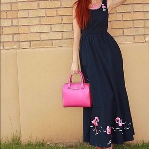 eShakti Flamingo Maxi Dress